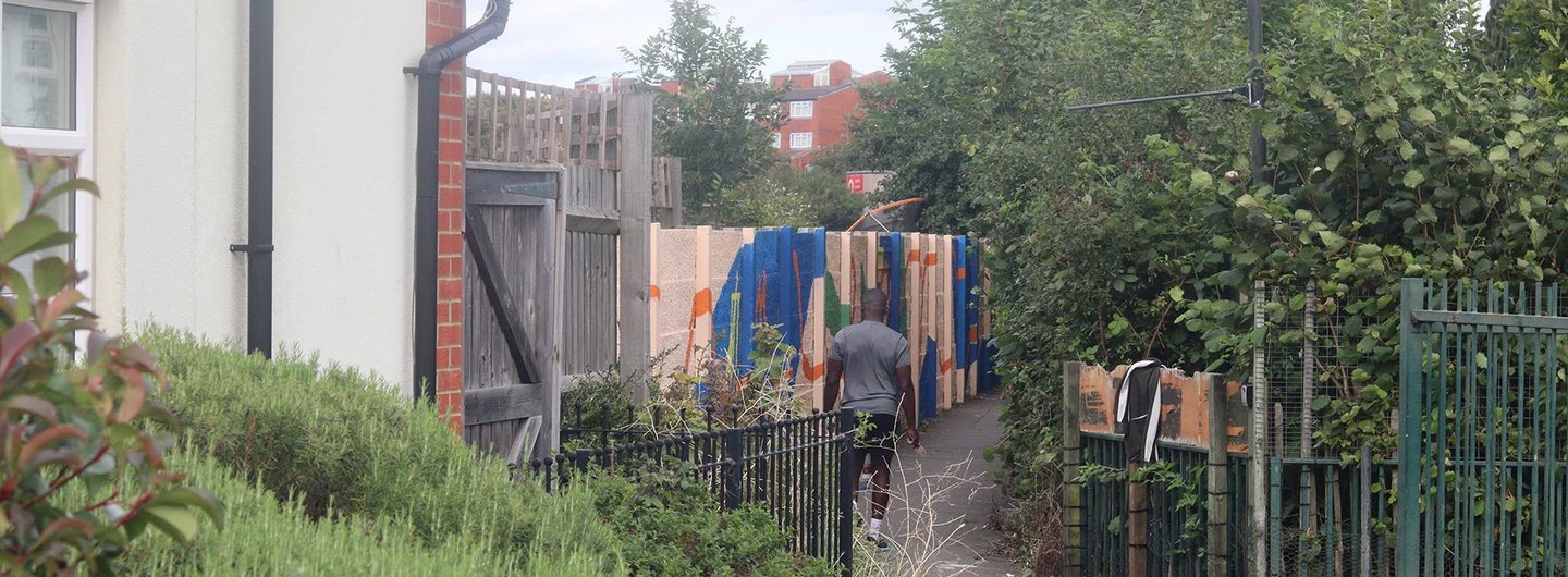 Mitcham Colourway Mural designed by POoR Collective