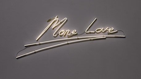 More Love in white neon, donated by Tracey Emin raised £16,000 at the RCA auction
