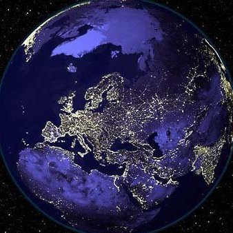 Light Dances Over Europe's Nightscape