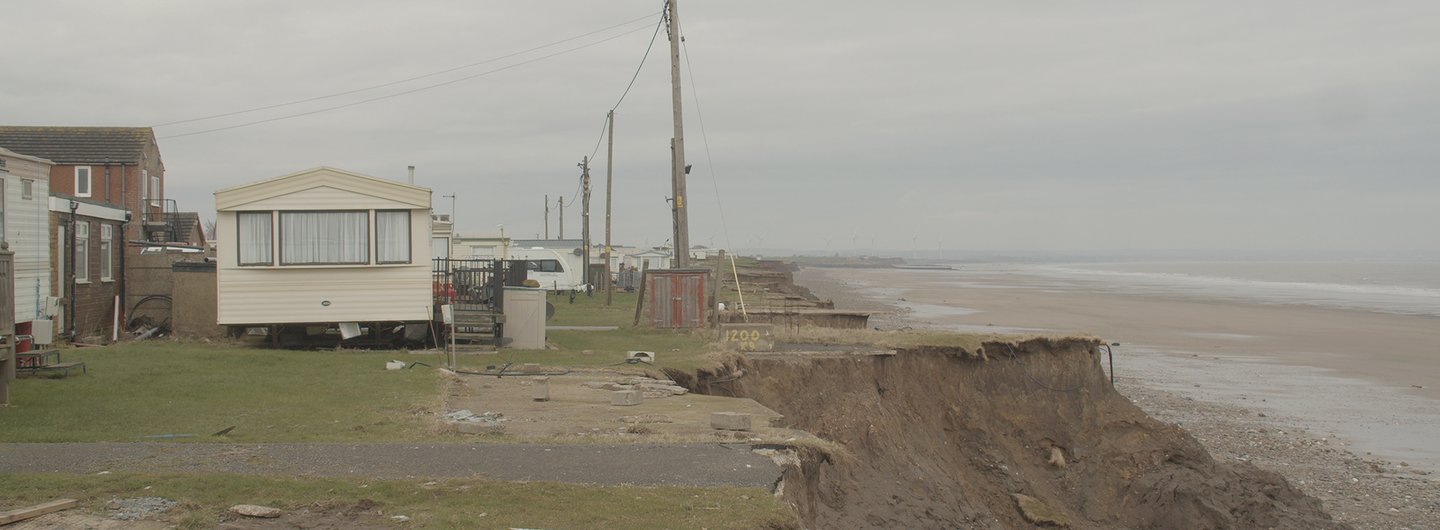 Coastal erosion at Ulrome, East Riding of Yorkshire