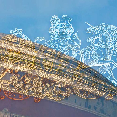 RCA crest, reflecting the Royal Albert Hall